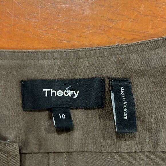 Theory olive green utilitarian cargo dress sleeveless size 10 - Picture 7 of 9